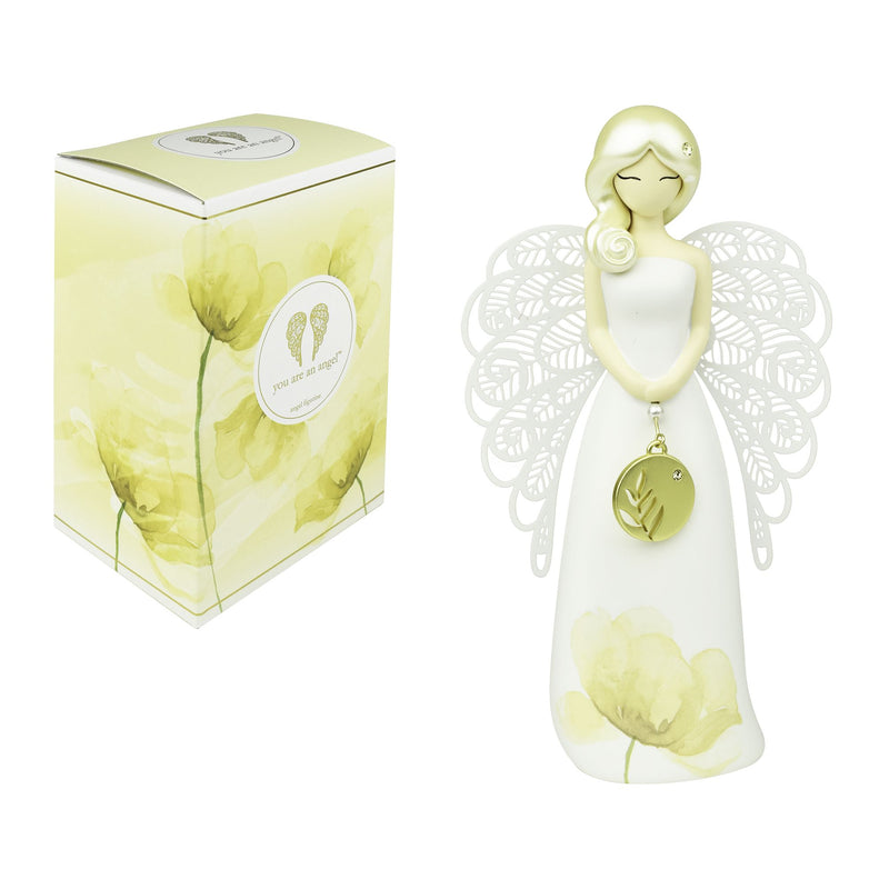 Figurine Florale Feuille strass - You are an Angel