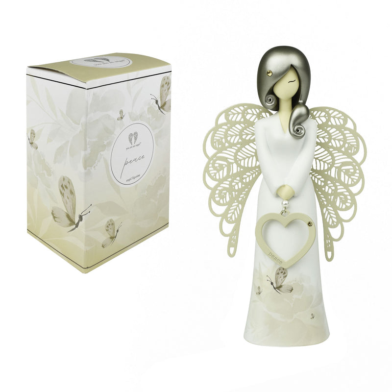 Figurine Florale coeur strass - You are an Angel