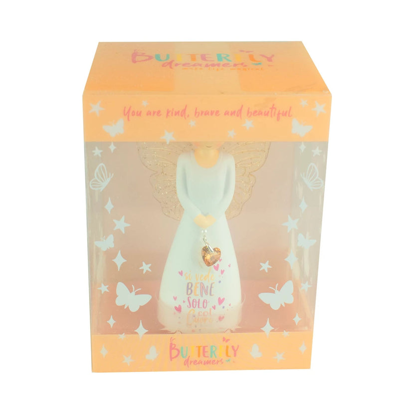 Figurine Ange Vede Bene Solo Col Cuore - Butterfly Dreamers