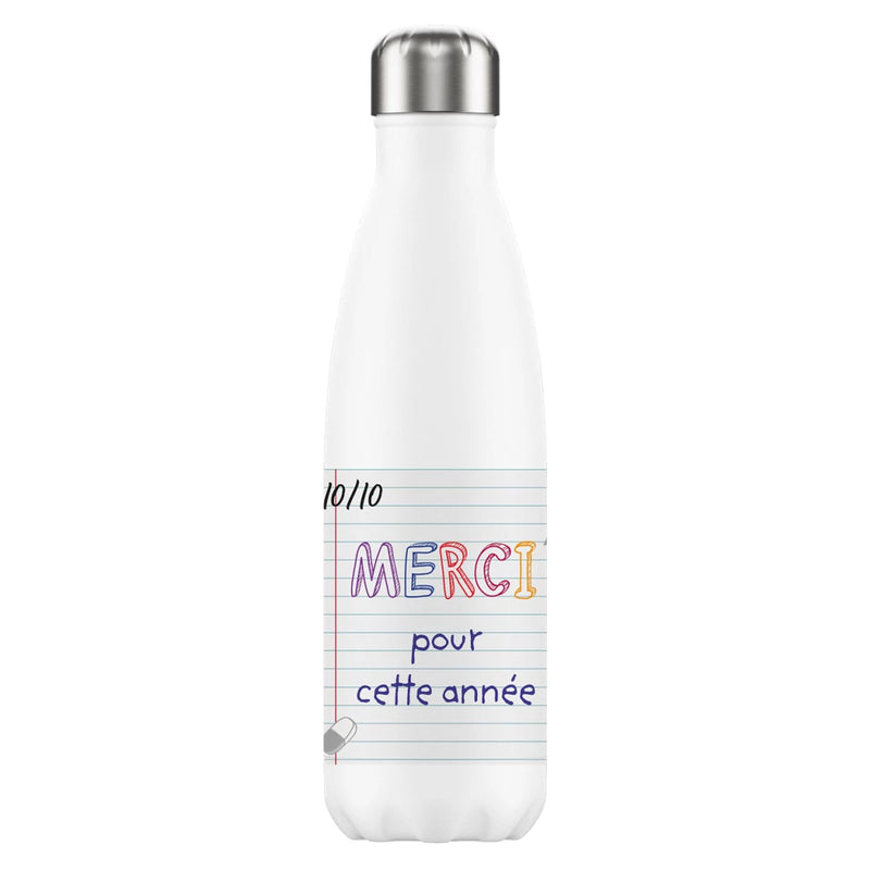 Bouteille Isotherme Merci pour cette année - Petit Messages