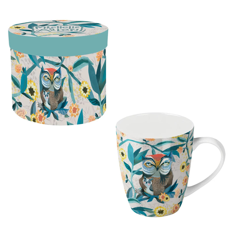 Mug Hibou et son Enfant  dans sa boîte individuelle- Allen Designs