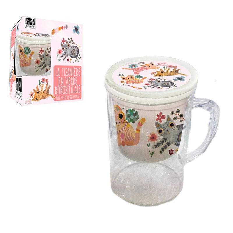 Tisanière Cat Flower - Allen Designs