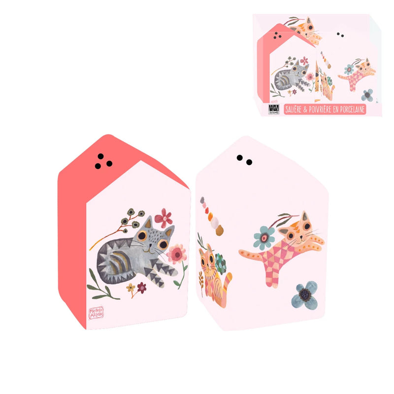 Set Salière et Poivrière Cat Flower - Allen Designs