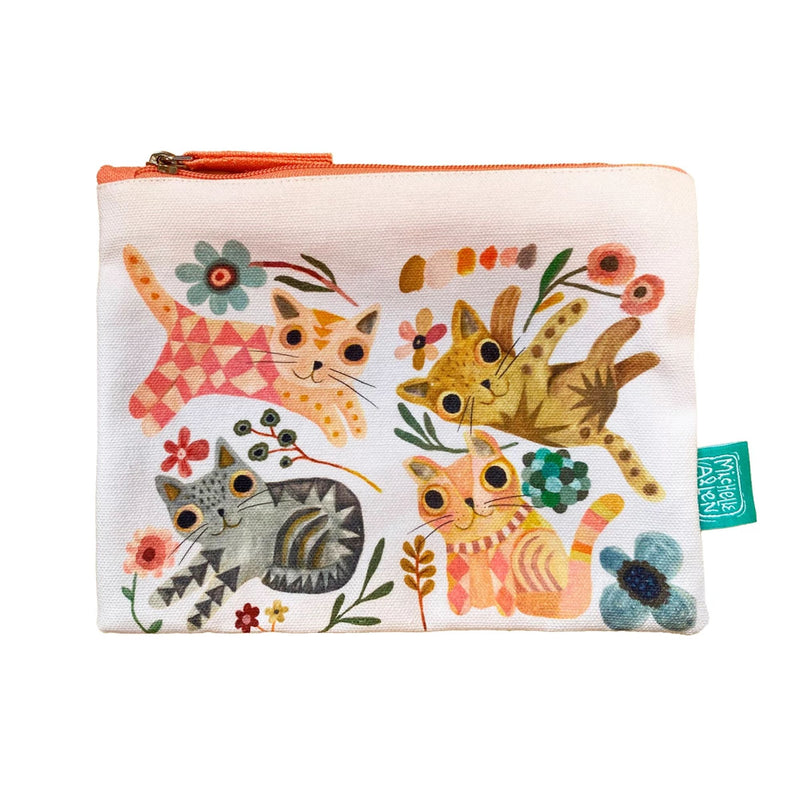 Pochette Coton Cat Flower - Allen Designs