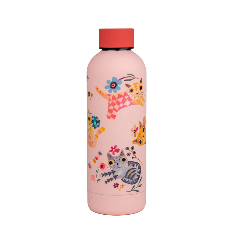 Bouteille Soft Touch Isotherme Cat Flower - Allen Designs