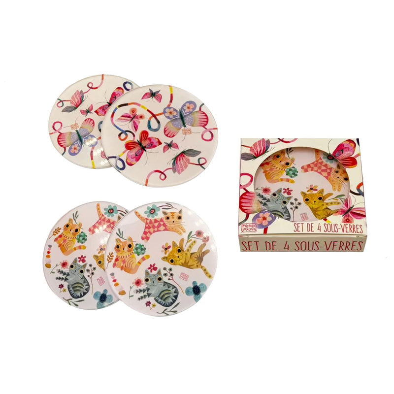 Set de 4 sous-verres assortis assortis - Allen Designs