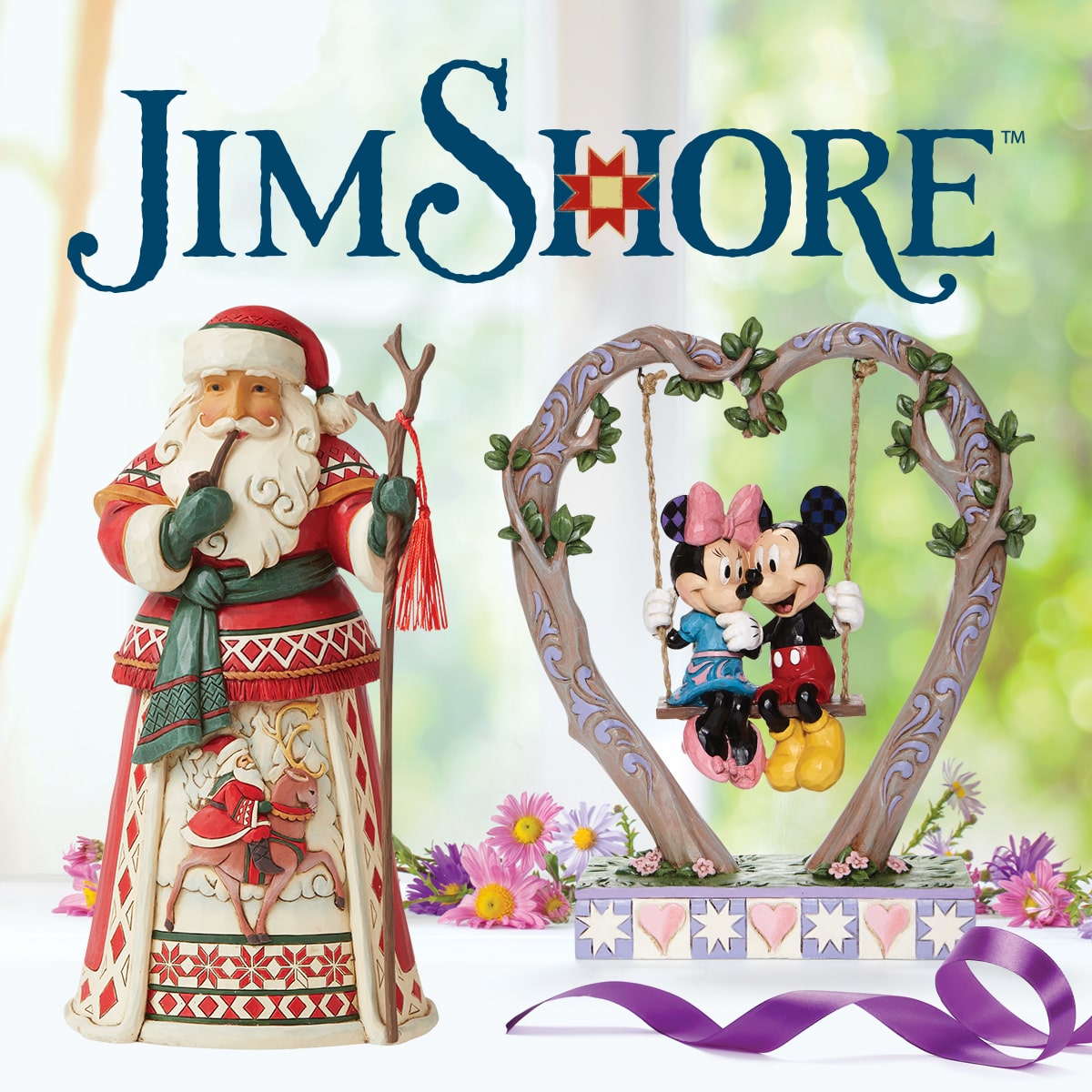 Figurine Jim Shore Heartwood Creek - Père Noël Tenant Des Cardinaux, Résine Peinte à La Main, 11,7 Cm