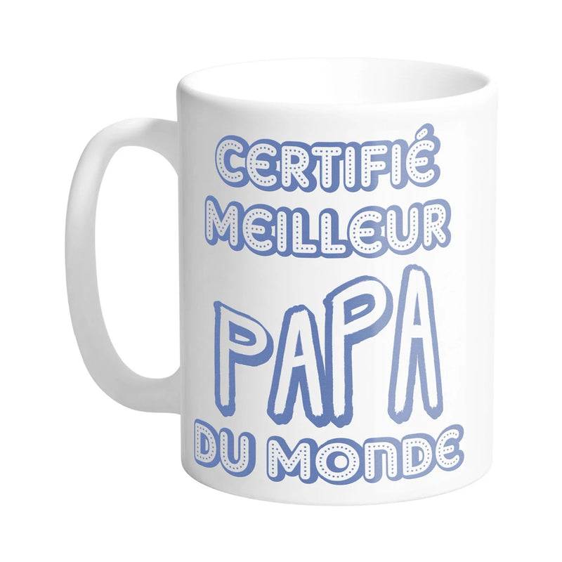 Mug Certifié Meilleur Papa - Petits Messages