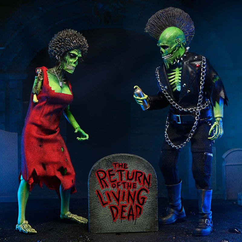 THE RETURN OF THE LIVING DEAD - 8" CLOTHED FIGURE - TRASH & SUICIDE 2 PACK