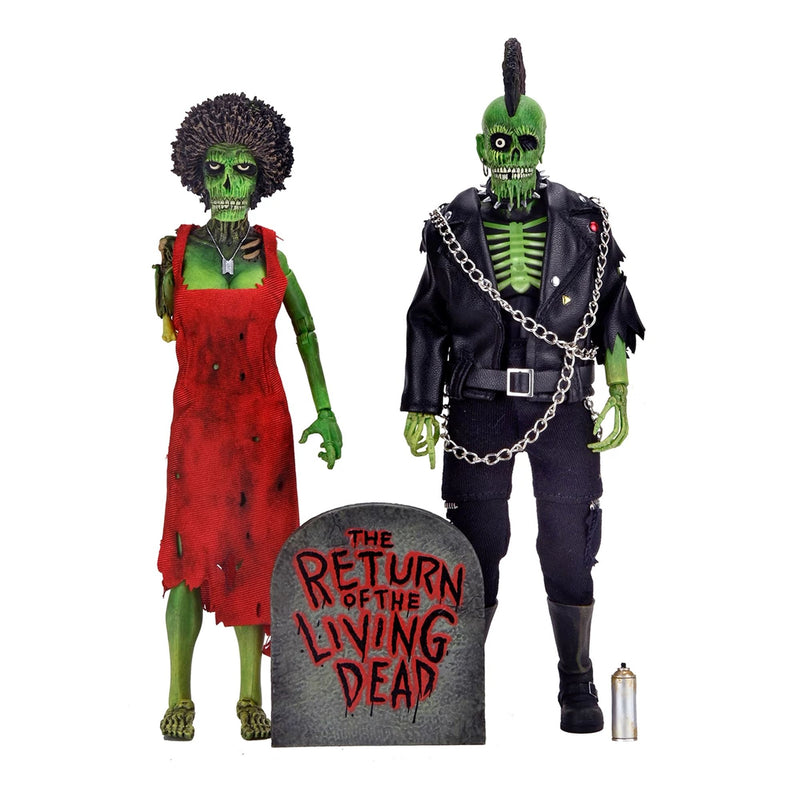 THE RETURN OF THE LIVING DEAD - 8" CLOTHED FIGURE - TRASH & SUICIDE 2 PACK