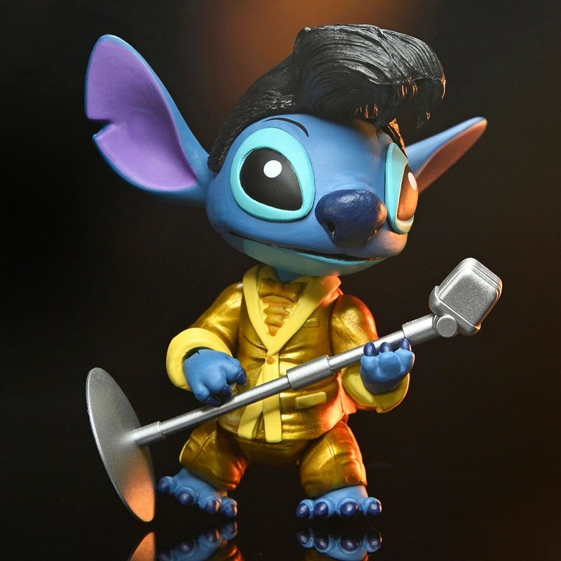 DISNEY LILO & STITCH - 7" SCALE ACTION FIGURE - ULTIMATE GOLD SUIT ELVIS STITCH