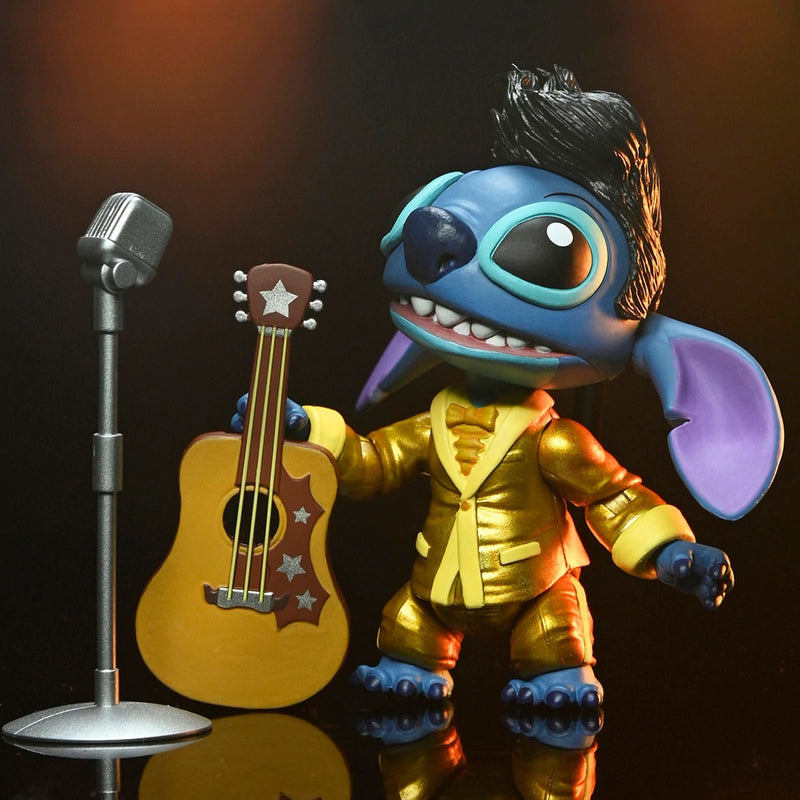 DISNEY LILO & STITCH - 7" SCALE ACTION FIGURE - ULTIMATE GOLD SUIT ELVIS STITCH