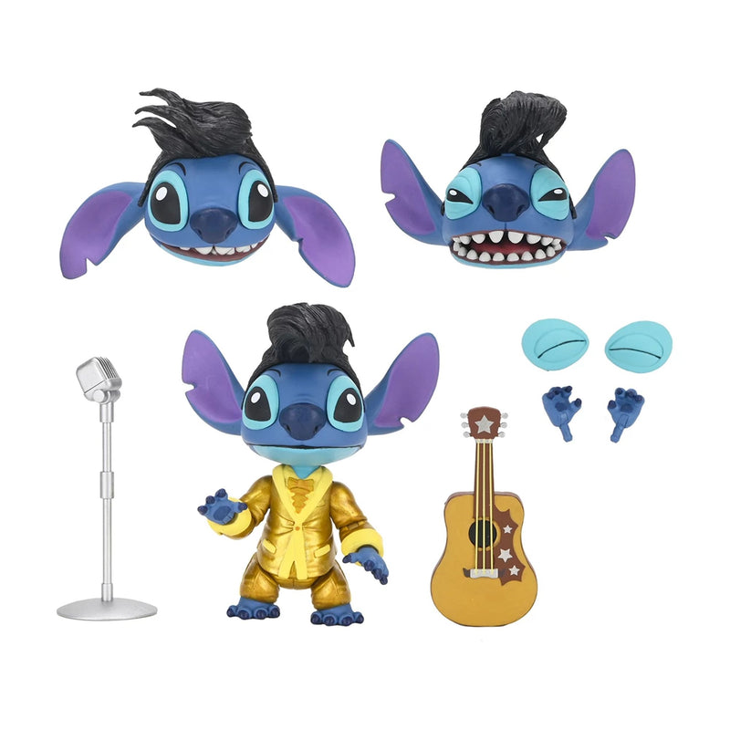 DISNEY LILO & STITCH - 7" SCALE ACTION FIGURE - ULTIMATE GOLD SUIT ELVIS STITCH