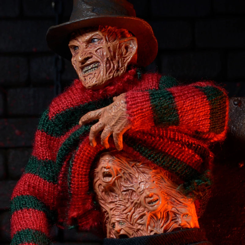 NIGHTMARE ON ELM STREET - 8” CLOTHED FIGURE - DREAM WARRIORS FREDDY