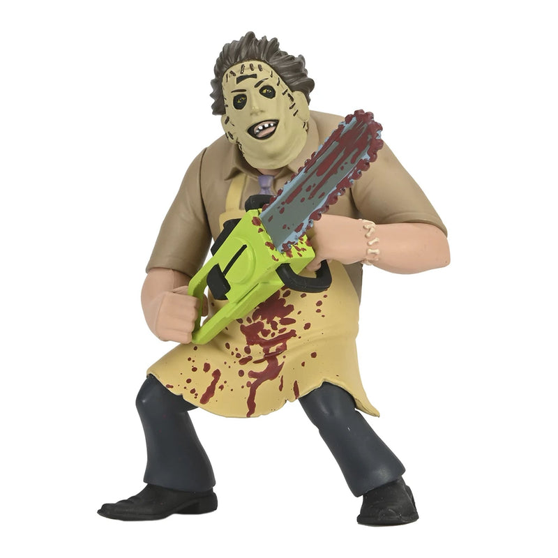 TEXAS CHAINSAW MASSACRE - 6" SCALE ACTION FIGURE - TOONY TERRORS  LEATHERFACE (BLOODY)