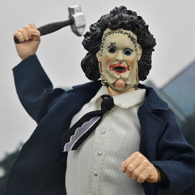 TEXAS CHAINSAW MASSACRE - 8" CLOTHED ACTION FIGURE - 50TH ANNIVERSARY LEATHERFACE (PRETTY WOMAN MASK