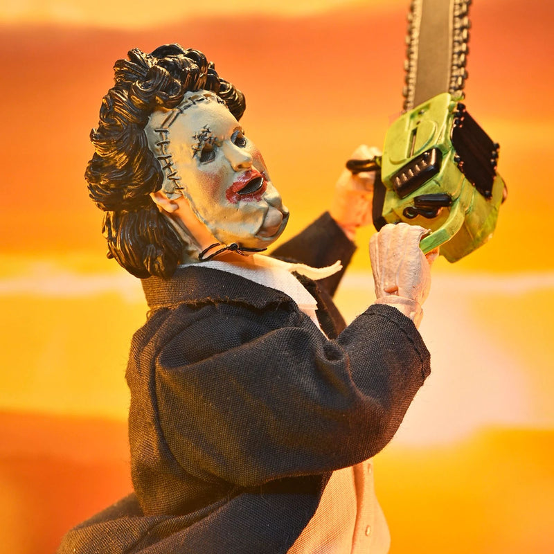 TEXAS CHAINSAW MASSACRE - 8" CLOTHED ACTION FIGURE - 50TH ANNIVERSARY LEATHERFACE (PRETTY WOMAN MASK