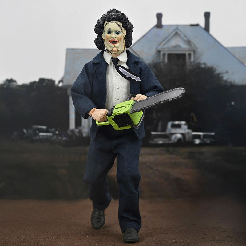 TEXAS CHAINSAW MASSACRE - 8" CLOTHED ACTION FIGURE - 50TH ANNIVERSARY LEATHERFACE (PRETTY WOMAN MASK