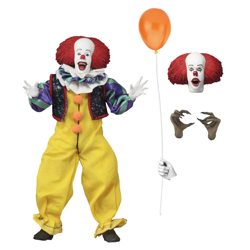 IT - 8" CLOTHED ACTION FIGURE - PENNYWISE (1990)