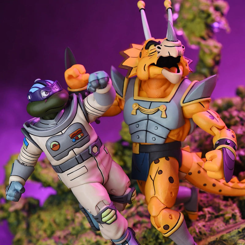 TEENAGE MUTANT NINJA TURTLES (CARTOON) – 7” SCALE ACTION FIGURES - SPACE ADVENTURE & SAMURAI TURTLES