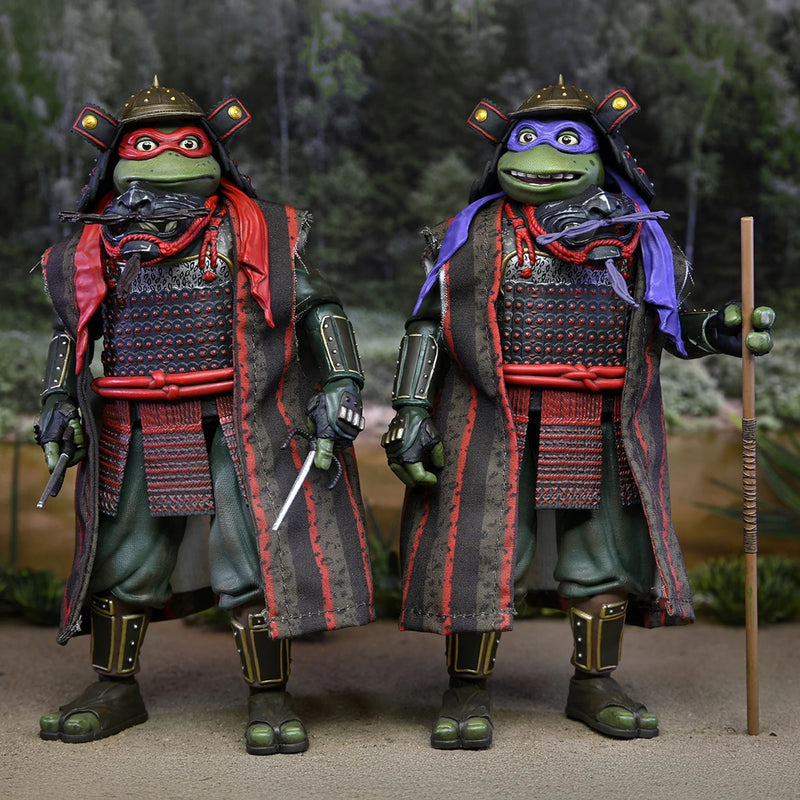 TEENAGE MUTANT NINJA TURTLES 3 (MOVIE) - TURTLES IN TIME - 7" SCALE ACTION FIGURES - DONATELLO & RAP