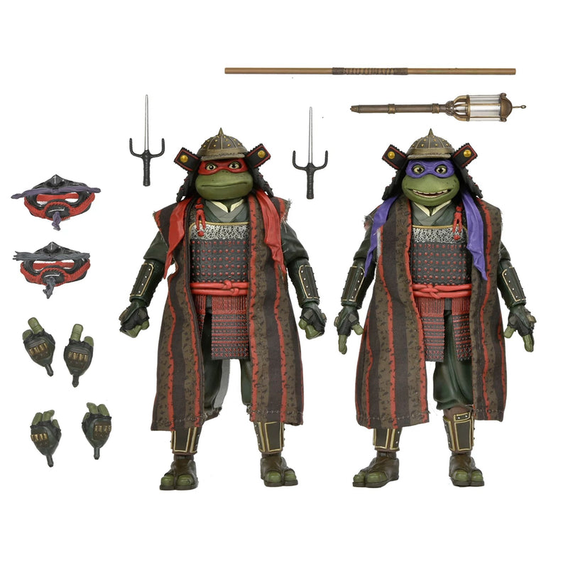 TEENAGE MUTANT NINJA TURTLES 3 (MOVIE) - TURTLES IN TIME - 7" SCALE ACTION FIGURES - DONATELLO & RAP