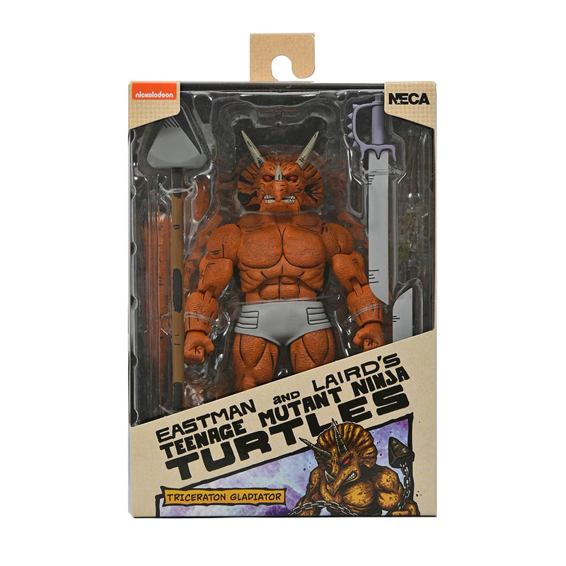 TEENAGE MUTANT NINJA TURTLES (MIRAGE COMICS) - 7" SCALE ACTION FIGURE - TRICERATON GLADIATOR