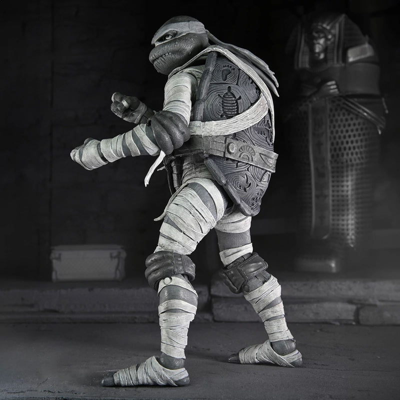 UNIVERSAL MONSTERS X TEENAGE MUTANT NINJA TURTLES - 7’’ SCALE ACTION FIGURE - BLACK & WHITE TURTLES 4 PACK