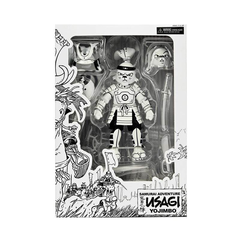 USAGI YOJIMBO – 7” SCALE ACTION FIGURE – SAMURAI USAGI YOJIMBO BLACK & WHITE FIGURE