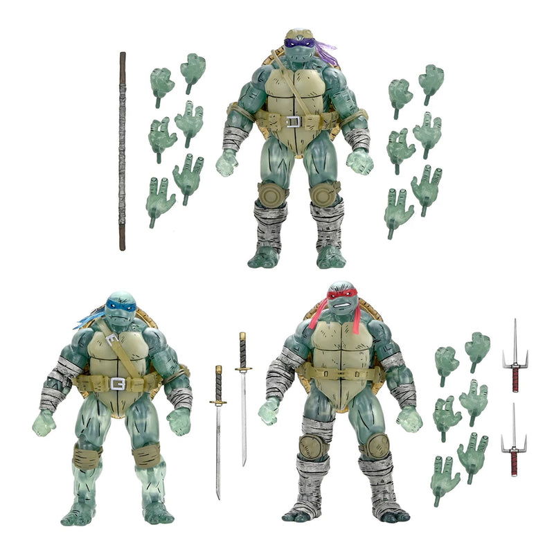 TEENAGE MUTANT NINJA TURTLES (THE LAST RONIN) - 7" SCALE ACTION FIGURE - GHOST BROTHERS 3 PACK