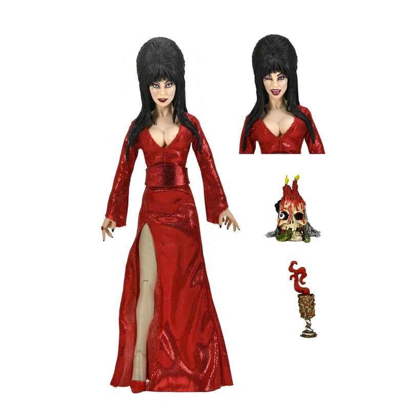 ELVIRA – 8” CLOTHED ACTION FIGURE – ELVIRA “RED, FRIGHT, AND BOO”