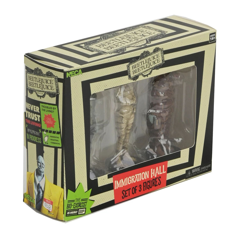 BEETLEJUICE BEETLEJUICE – 3" SET - "IMMIGRATION HALL SET 1" (MUMMIFIED IMMIGRATION OFFICER, RICHARD)