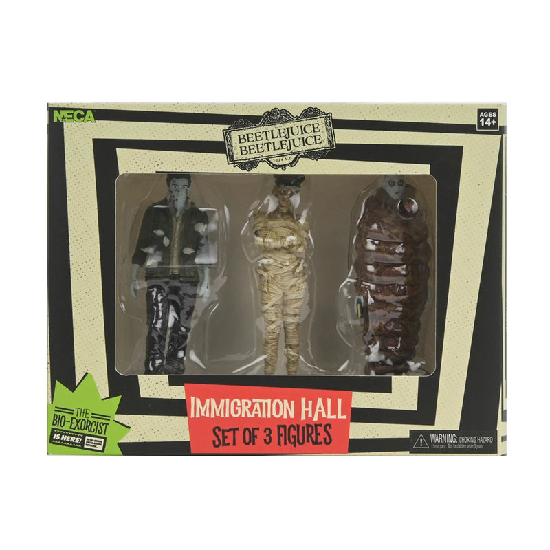 BEETLEJUICE BEETLEJUICE – 3" SET - "IMMIGRATION HALL SET 1" (MUMMIFIED IMMIGRATION OFFICER, RICHARD)