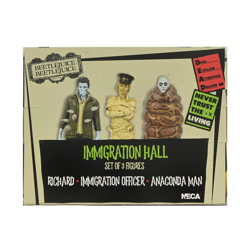 BEETLEJUICE BEETLEJUICE – 3" SET - "IMMIGRATION HALL SET 1" (MUMMIFIED IMMIGRATION OFFICER, RICHARD)