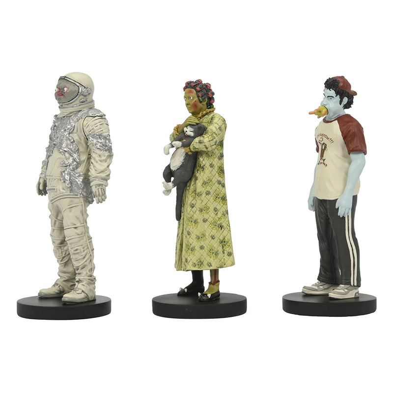 BEETLEJUICE BEETLEJUICE – 3" SET - "WAITING ROOM SET 2" (CAT LADY, SPACE MAN, HOT DOG CHAMPION)