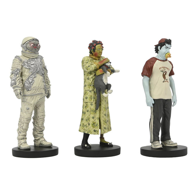 BEETLEJUICE BEETLEJUICE – 3" SET - "WAITING ROOM SET 2" (CAT LADY, SPACE MAN, HOT DOG CHAMPION)