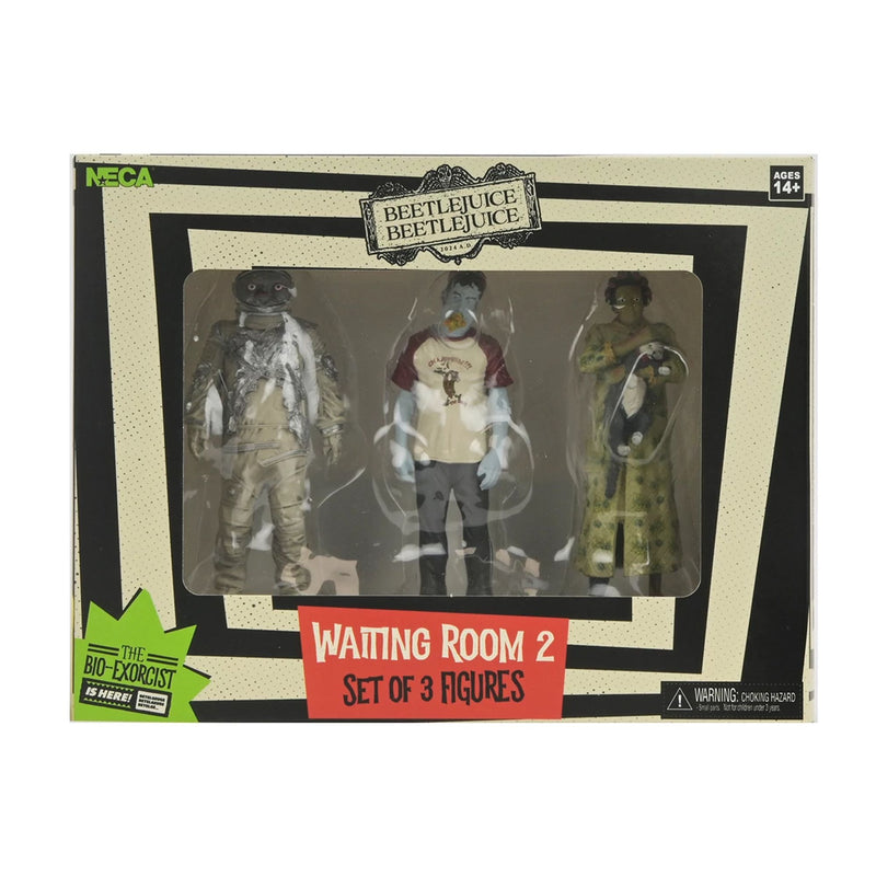 BEETLEJUICE BEETLEJUICE – 3" SET - "WAITING ROOM SET 2" (CAT LADY, SPACE MAN, HOT DOG CHAMPION)