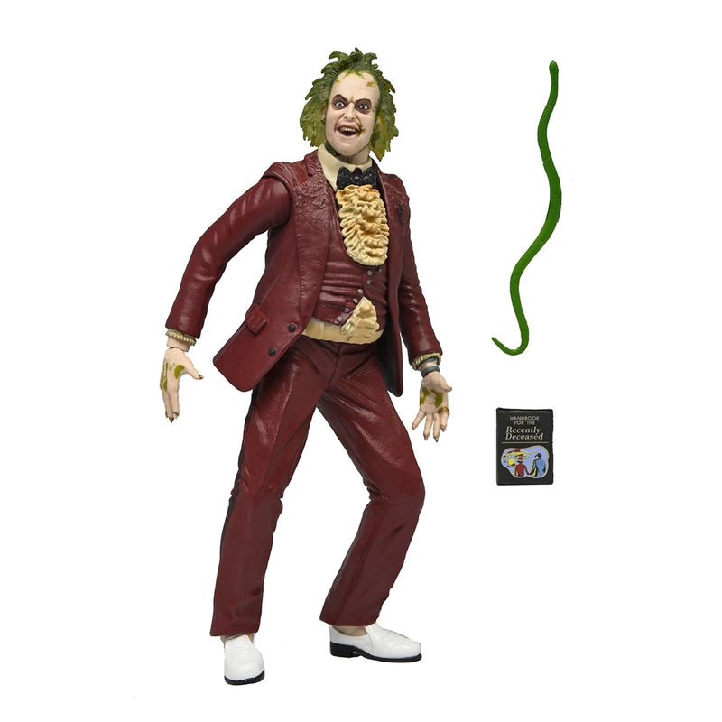 BEETLEJUICE (1988) - 7" SCALE ACTION FIGURE – RED TUXEDO BEETLEJUICE IN BLISTER PACKAGING