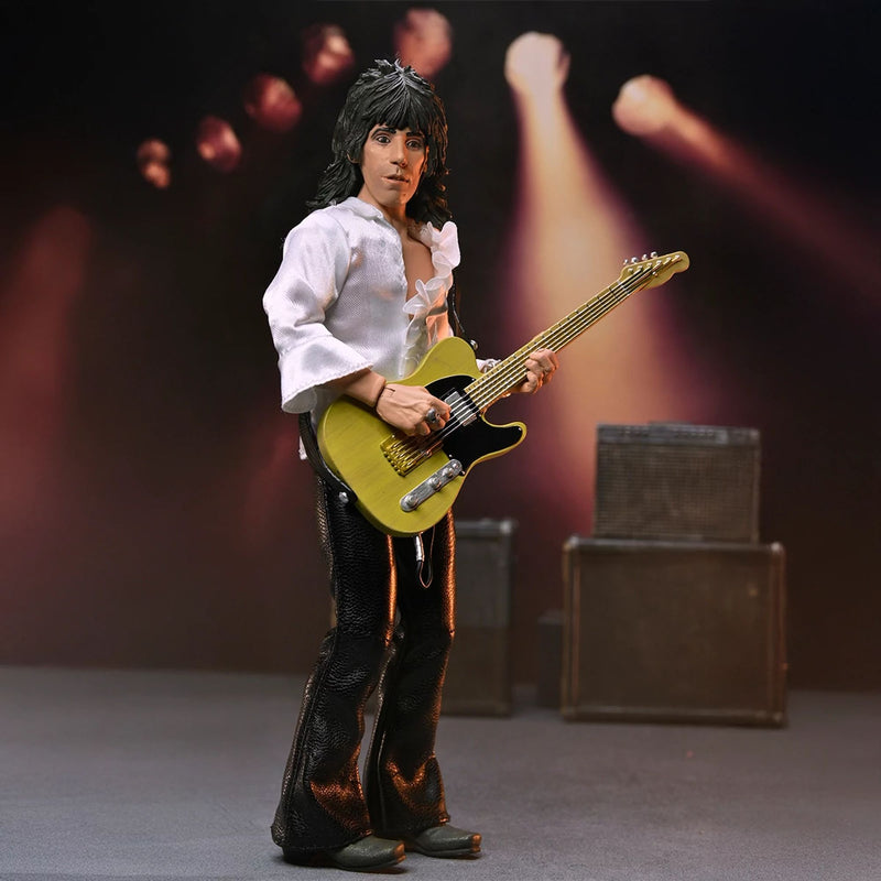 THE ROLLING STONES - 8” CLOTHED ACTION FIGURE - KEITH RICHARDS (1975) FIGURE