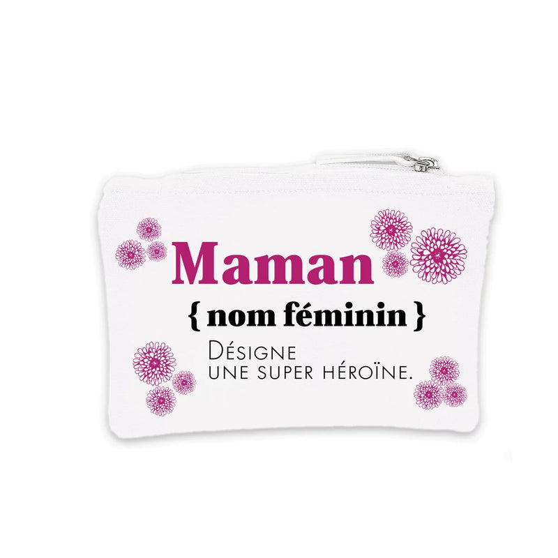 Pochette Coton Maman Super Héroïne - Petits Messages