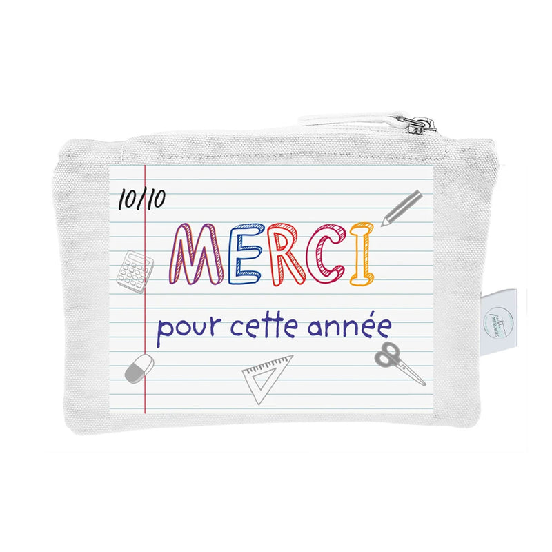 Pochette Coton Merci pour cette année - Petits Messages