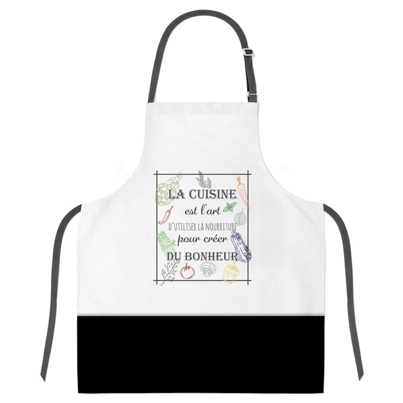 Tablier Coton La Cuisine est un Art  - Petits Messages