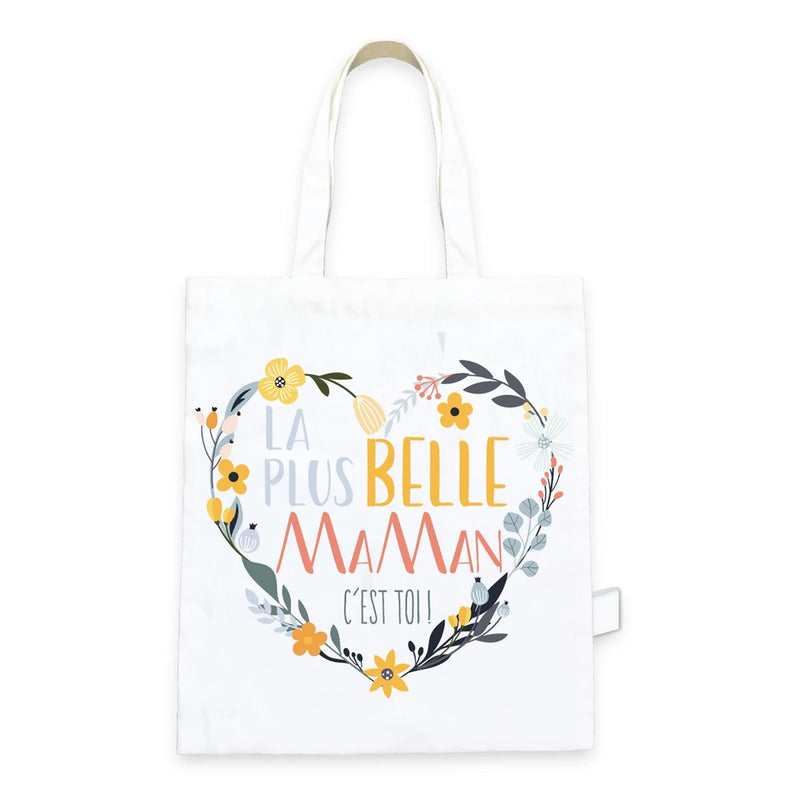 Tote Bag Coton La Plus Belle des Mamans - Petits Messages
