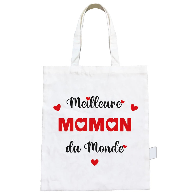 Sac Coton Meilleure maman du monde - Petits Messages