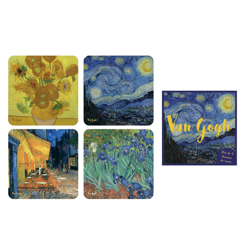 Set de 4 sous-verres assortis - Van Gogh