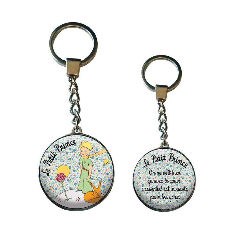 Porte-clés en verre Rose Renard - Le Petit Prince
