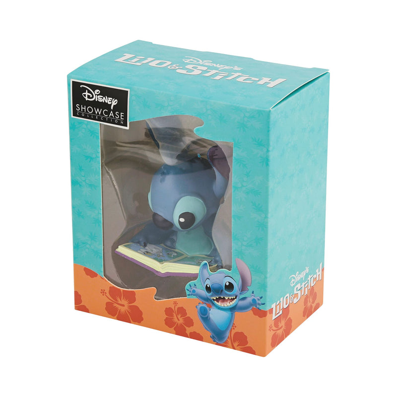 Figurine Stitch avec un livre - Disney Showcase