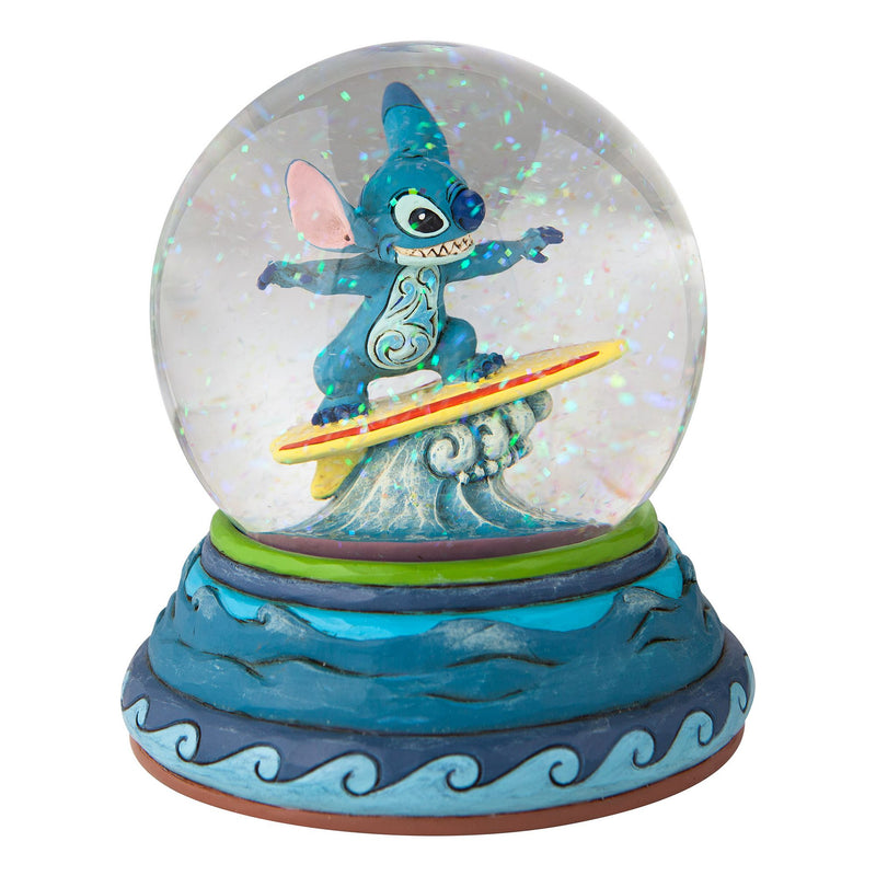 Boule neigeuse Stitch surf - Disney Traditions