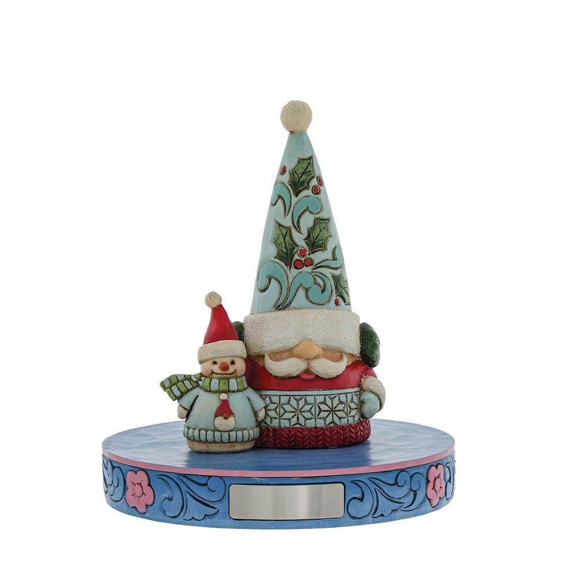 Figurine Gnome avec Bonhomme de neige Winter Wonderland - Heartwood Creek