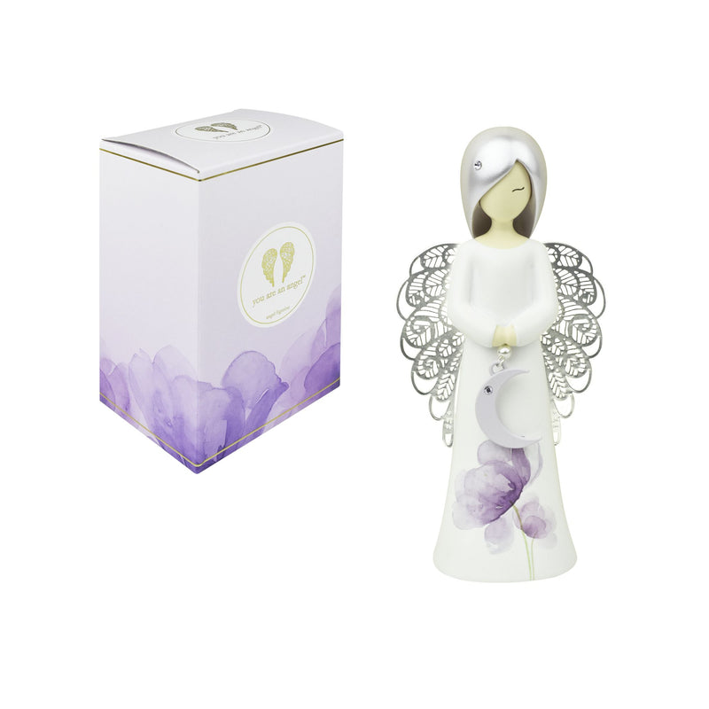 Figurine Florale Lune strass - You are an Angel